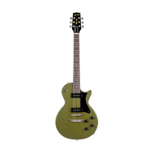 Heritage Custom Shop Core Collection H-137 Electric Guitar with Case, Olive Drab