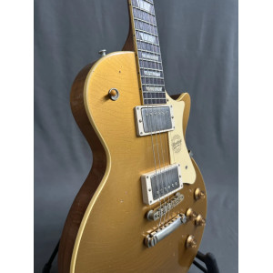 Heritage Custom Shop Factory Special H-150 Electric Guitar, 60s Neck, Gold Top, (Artisan Aged)