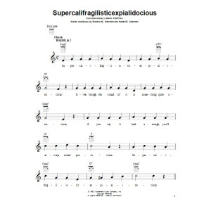 Supercalifragilisticexpialidocious (from Mary Poppins)