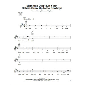 Mammas Don't Let Your Babies Grow Up To Be Cowboys