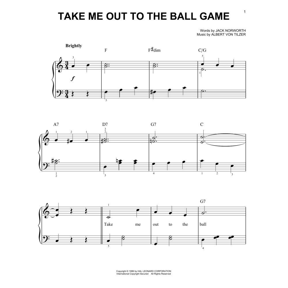 Take Me Out To The Ball Game