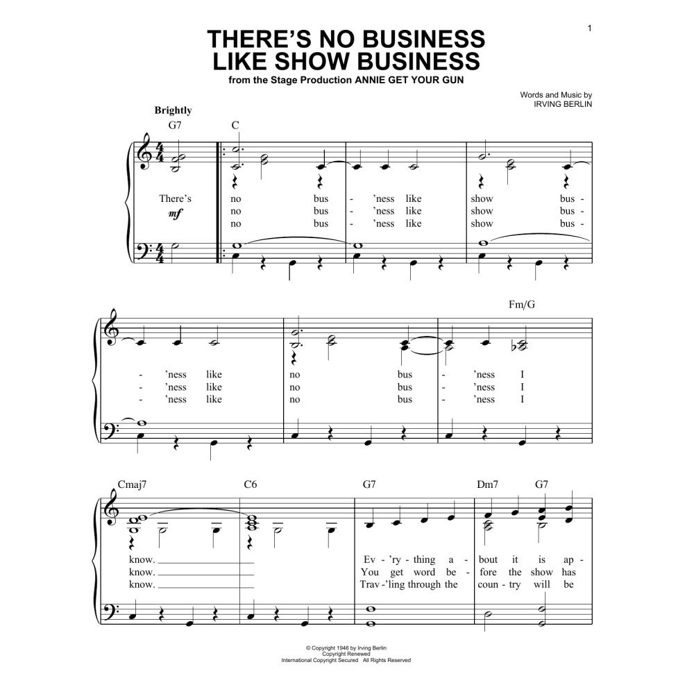 There's No Business Like Show Business