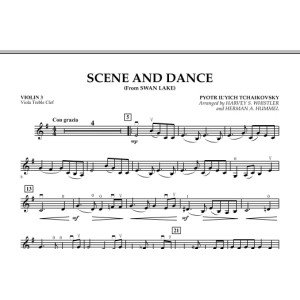 Scene And Dance (from "Swan Lake") - Violin 3 (Viola Treble Clef)