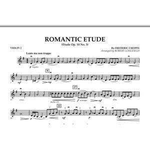 Romantic Etude (Op. 10, No. 3) - Violin 2
