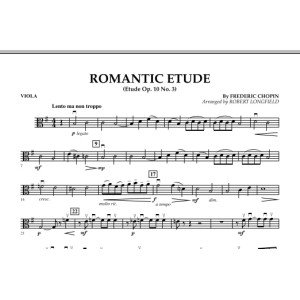Romantic Etude (Op. 10, No. 3) - Viola