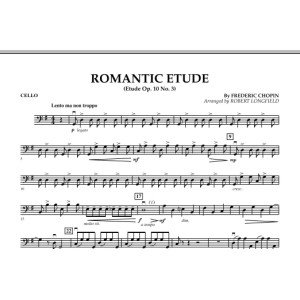 Romantic Etude (Op. 10, No. 3) - Cello