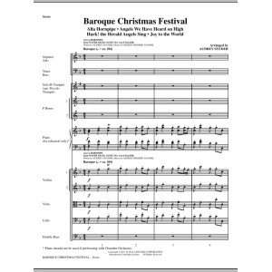 Baroque Christmas Festival (Medley) - Full Score