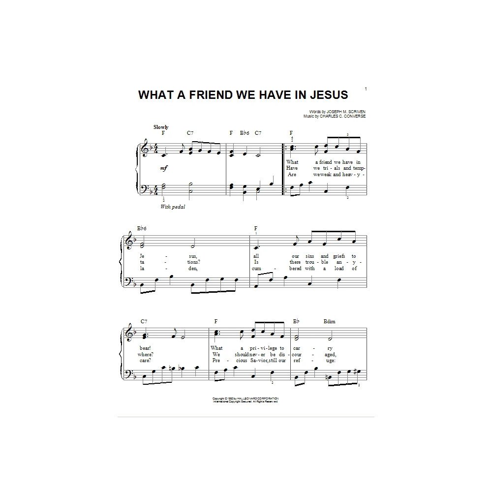 What A Friend We Have In Jesus