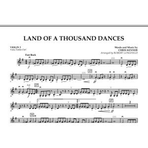 Land Of A Thousand Dances - Violin 3 (Viola Treble Clef)