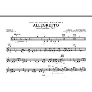 Allegretto (aus Symphonie Nr. 7) - Violine 3 (Bratsche Violinschlüssel)