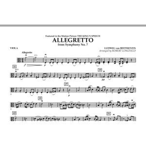 Allegretto (aus Symphonie Nr. 7) - Viola