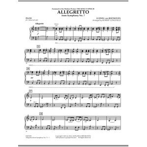 Allegretto (aus Symphonie Nr. 7) - Klavier
