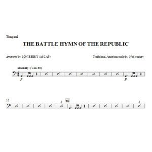 Battle Hymn Of The Republic - Timpani