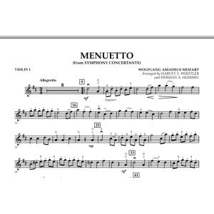 Menuetto (from Symphony Concertante) - Violin 1