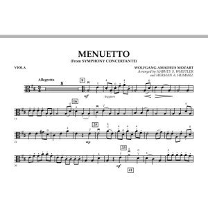 Menuetto (from Symphony Concertante) - Viola