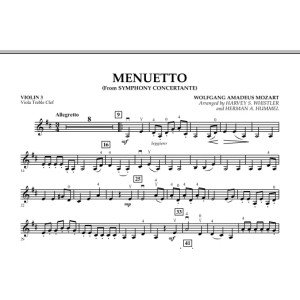 Menuetto (from Symphony Concertante) - Violin 3 (Viola Treble Clef)