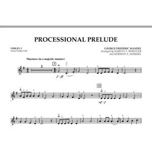 Processional Prelude - Violin 3 (Viola Treble Clef)