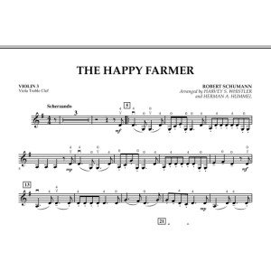 The Happy Farmer - Violin 3 (Viola Treble Clef)