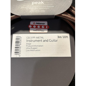 Cable para instrumento CORDIAL de la serie Peak Metal