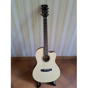 Guitarra electroacústica y amplificador