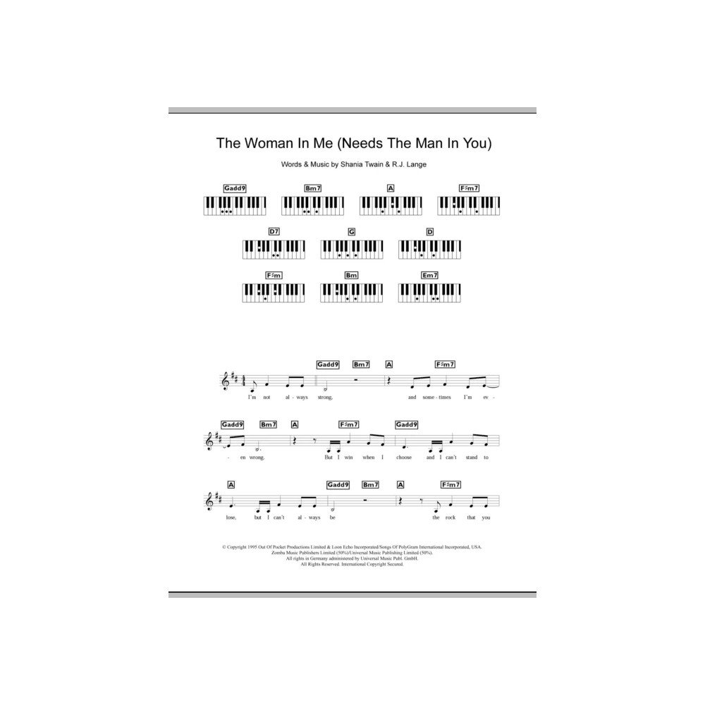 The Woman In Me (Needs The Man In You)