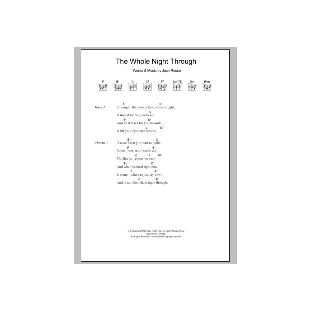 The Whole Night Through