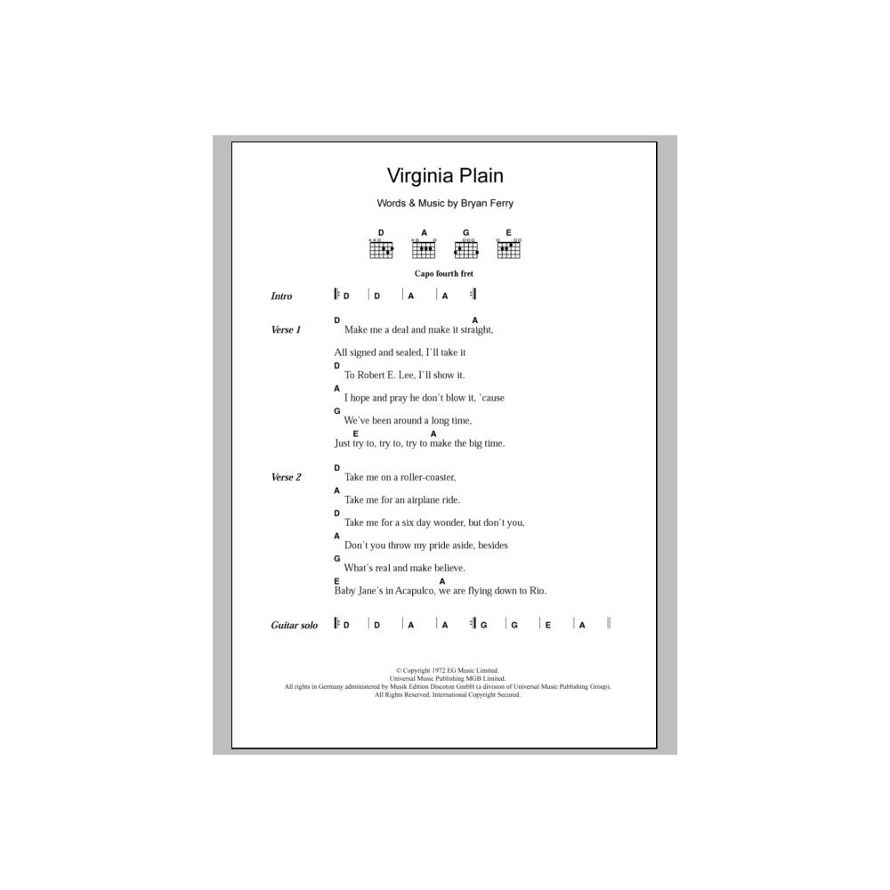 Virginia Plain
