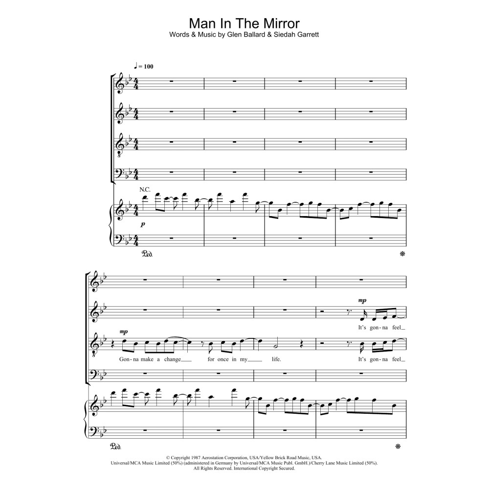 Man In The Mirror (arr. Jonathan Wikeley)