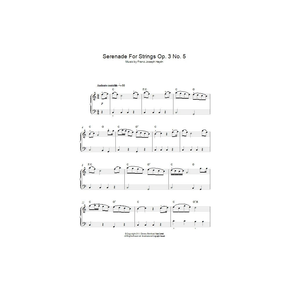 Serenade For Strings Op. 3 No. 5