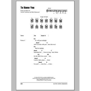 To Know You
