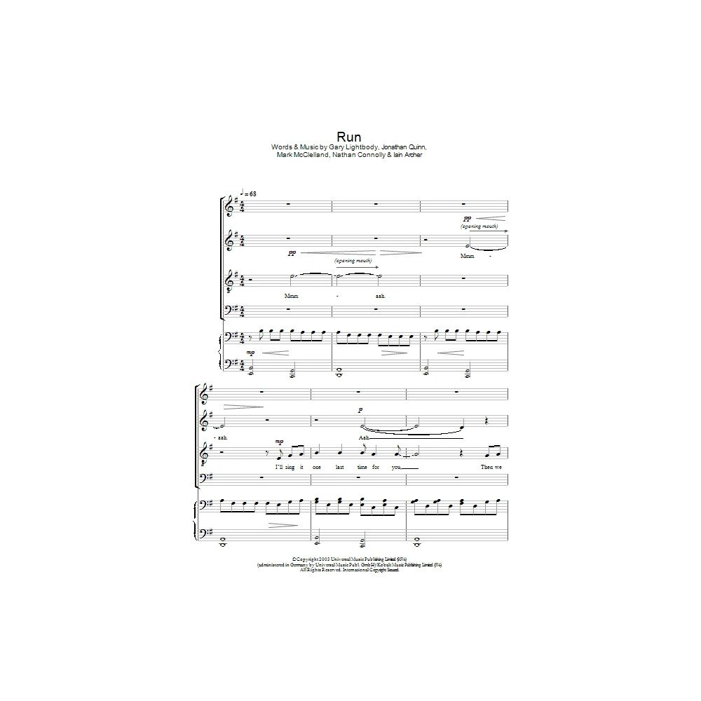 Run (arr. Jeremy Birchall)