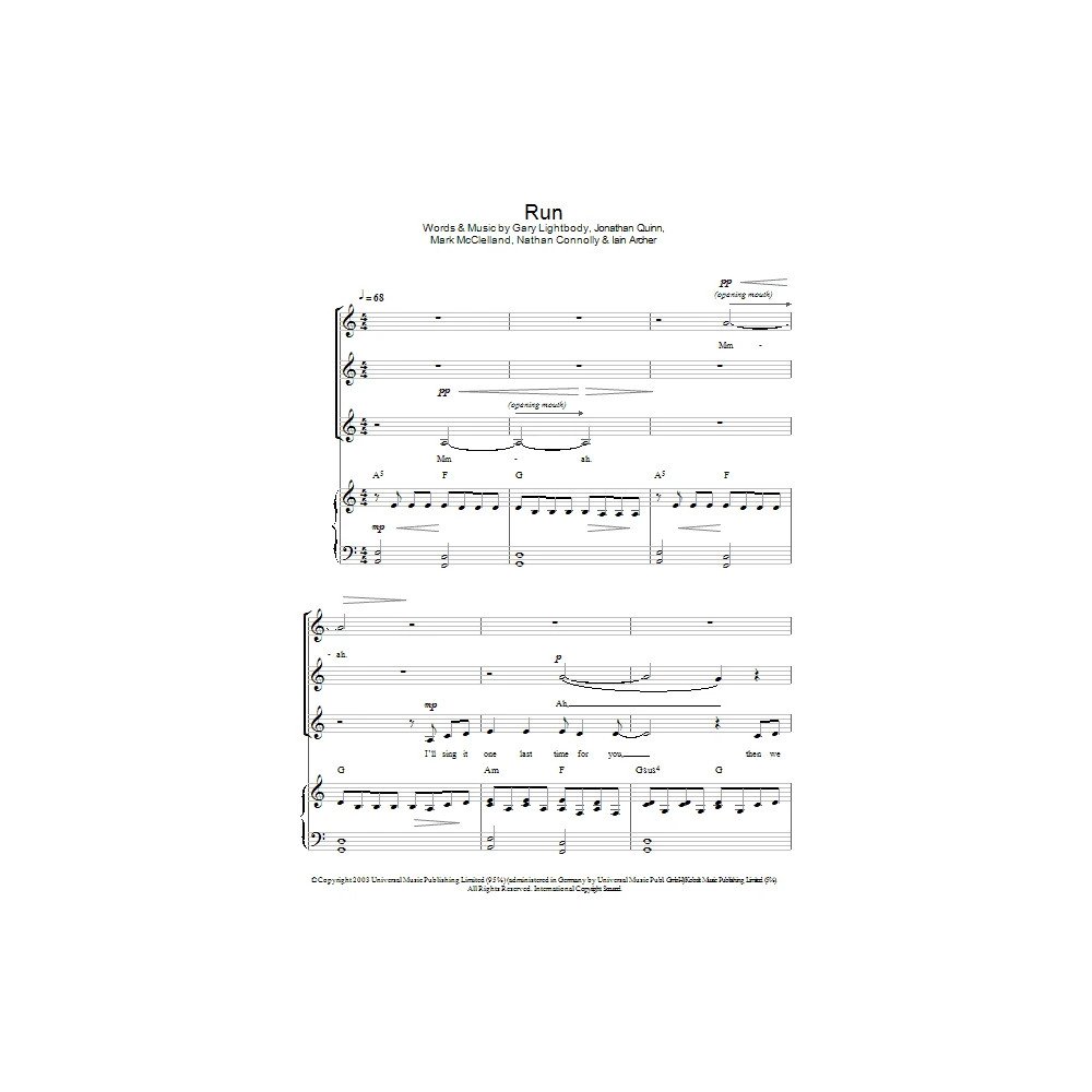 Run (arr. Jeremy Birchall)