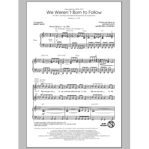 We Weren't Born To Follow