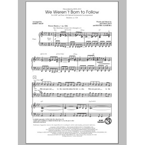 We Weren't Born To Follow