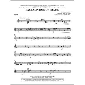 Exclamation Of Praise - F Horn