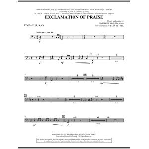 Exclamation Of Praise - Timpani