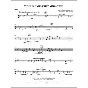 Would I Miss The Miracle? - F Horn