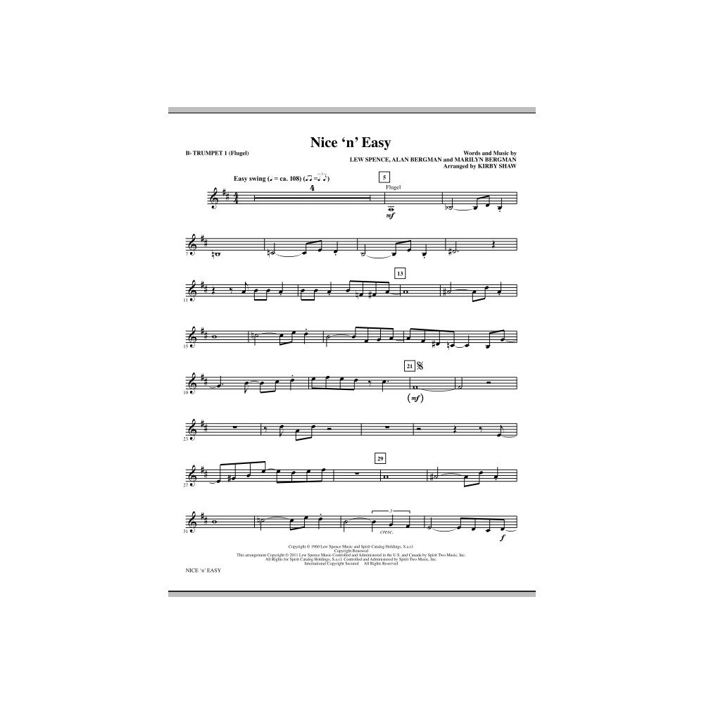 Nice 'n' Easy - Bb Trumpet 1 (Flugelhorn)
