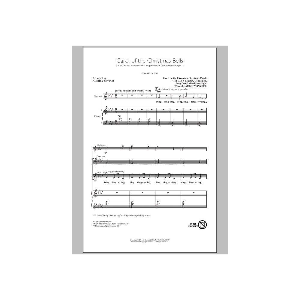 Carol Of The Christmas Bells