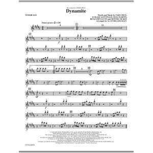 Dynamite (arr. Alan Billingsley) - Bb Tenor Saxophone