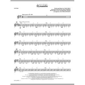 Dynamite (arr. Alan Billingsley) - Guitar