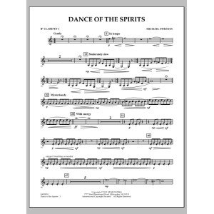 Dance Of The Spirits - Bb Clarinet 1