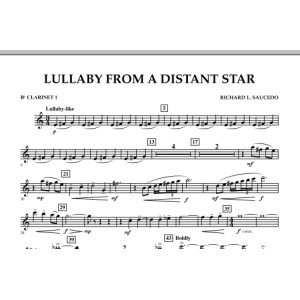 Lullaby From A Distant Star - Bb Clarinet 1