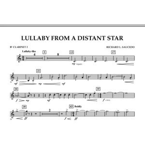 Lullaby From A Distant Star - Bb Clarinet 2