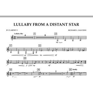 Lullaby From A Distant Star - Bb Clarinet 3