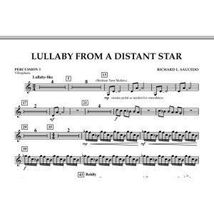 Lullaby From A Distant Star - Percussion 3
