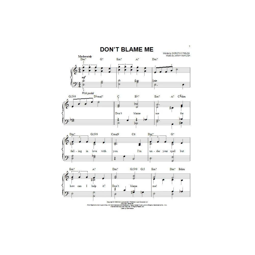 Don't Blame Me