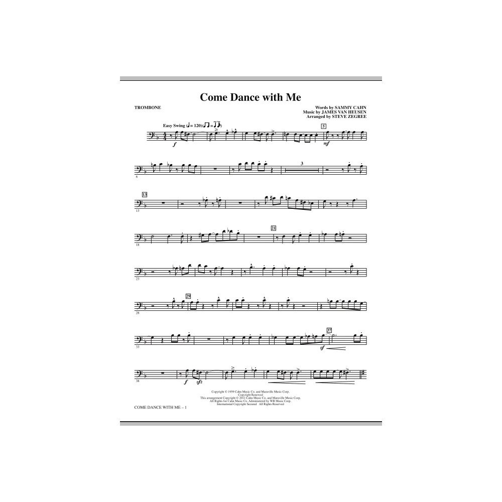 Come Dance With Me - Trombone