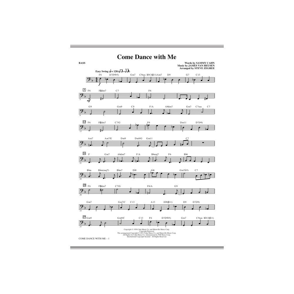 Come Dance With Me - Bass