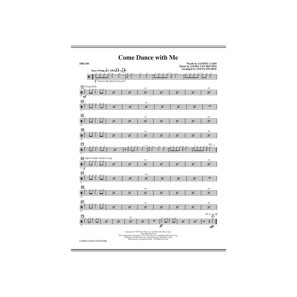 Come Dance With Me - Drums